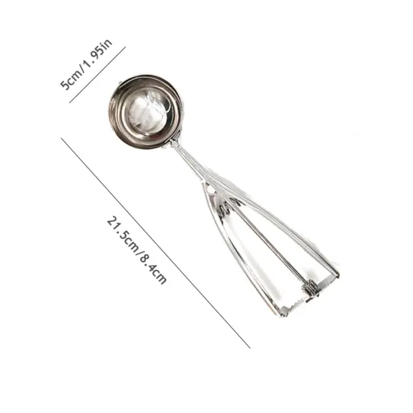 Stainless Steel Ice Cream Scoop Kitchen Tool - Image 3