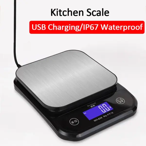 Rechargeable Digital Kitchen Scale 10kg/1g