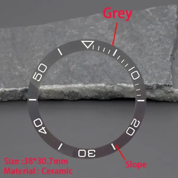 Gray Ceramic Bezel Insert for Omega Watches - Image 9