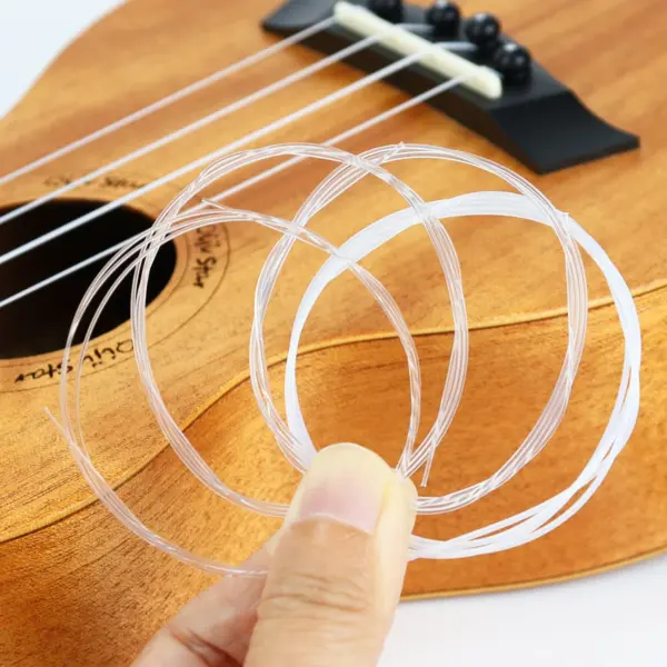 4-Piece Universal Transparent Ukulele String Set - Image 6