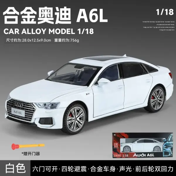 1:18 Audi A6 Diecast Alloy Model Car - Image 7