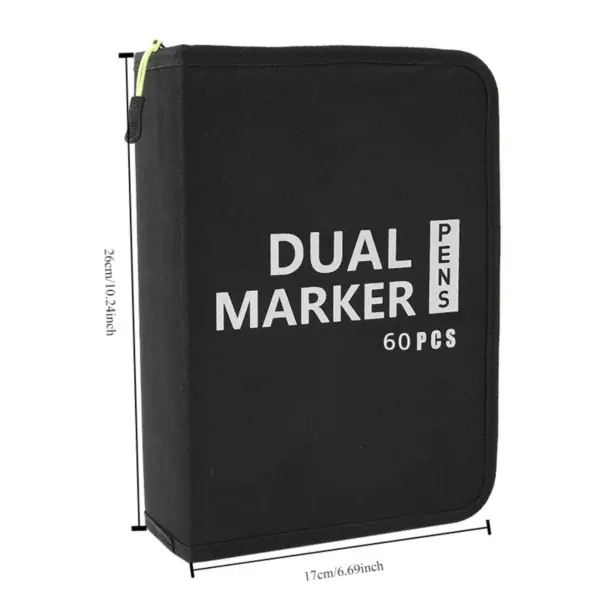 120 Color Dual Brush Tip Marker Set - Image 7