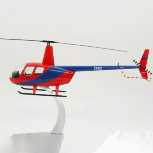 1:32 Scale Diecast Robinson R44 Helicopter Model - Image 5
