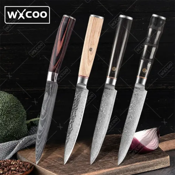 Multifunctional Chef's Knife Set with Wood Handle