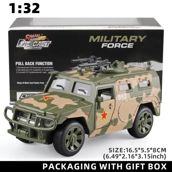 1:32 Scale Tiger Military Vehicle Model - Image 8