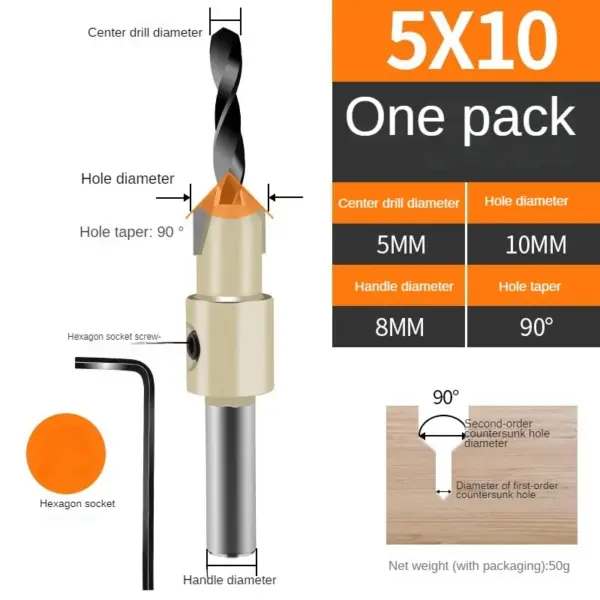 HSS Wood Countersink Drill Bit Set - Image 18