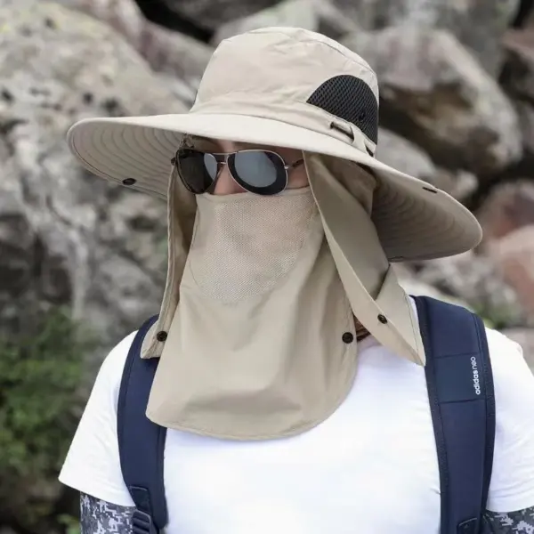 Men's Breathable Sun Protection Bucket Hat - Image 6