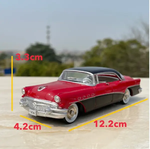 1956 Classic Yellow Alloy Diecast Car Model - Image 2