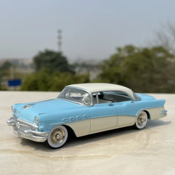 1956 Classic Yellow Alloy Diecast Car Model - Image 7