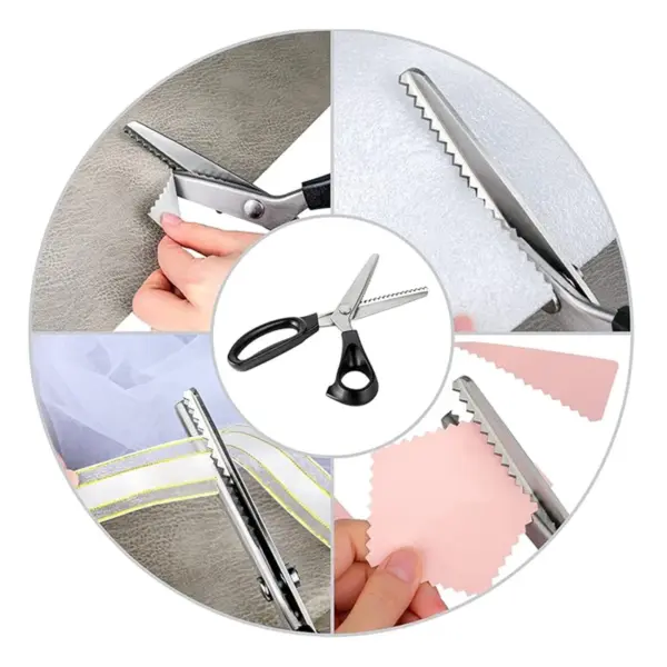 Serrated Edge Stainless Steel Zig Zag Scissors - Image 6