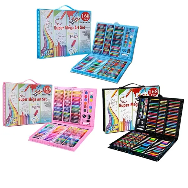 Kids 168/208 PCS Art Coloring Set - Image 7