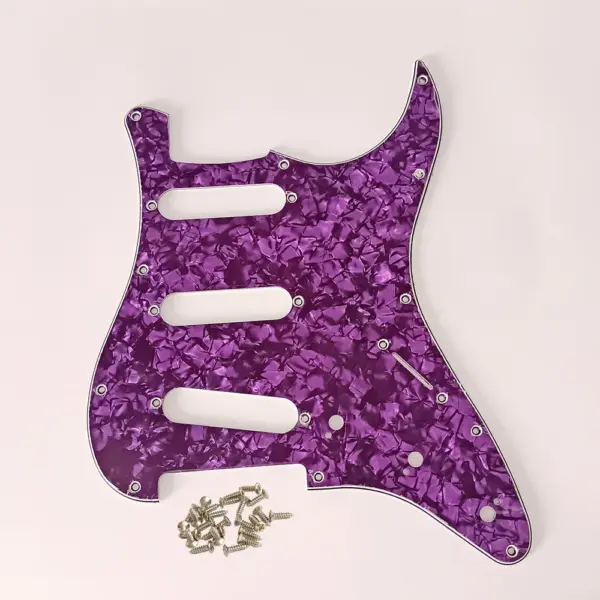 SSS 11 Hole Electric Guitar Pickguard - Image 9