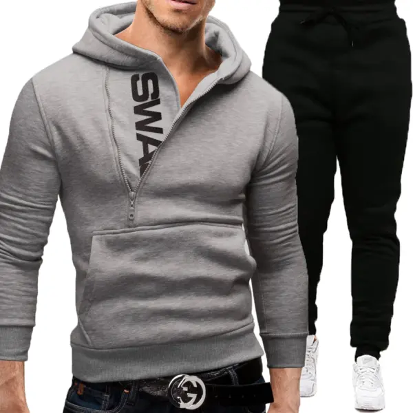 Men's Hooded Sportswear Set for Fall/Winter - Image 6