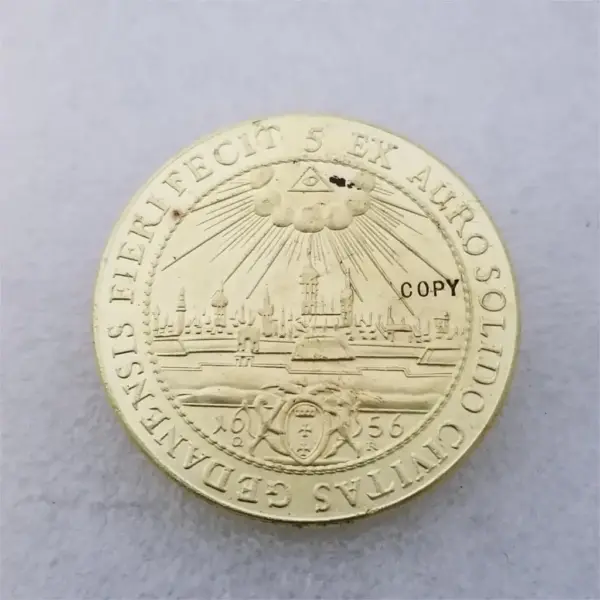 1656 Polish-Lithuanian Pieciodukat Replica Coin - Image 2