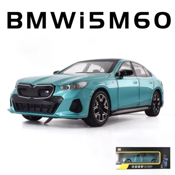 1:24 BMW I5 M60 Diecast Alloy Model Car - Image 7