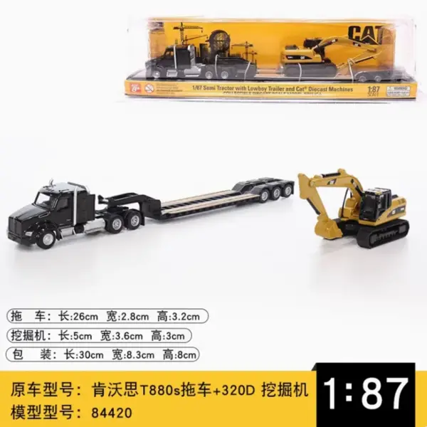 1:87 Kenworth T880s CAT CT681 Alloy Truck Model - Image 7