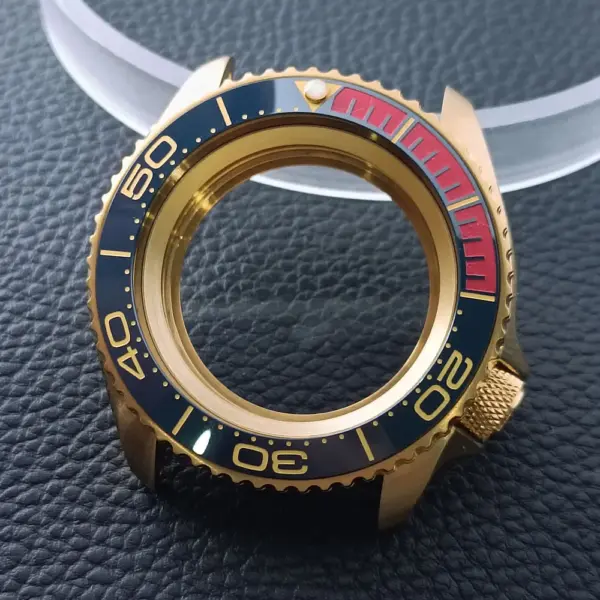 42mm Gold Rose Gold Stainless Steel Watch Case - Image 64