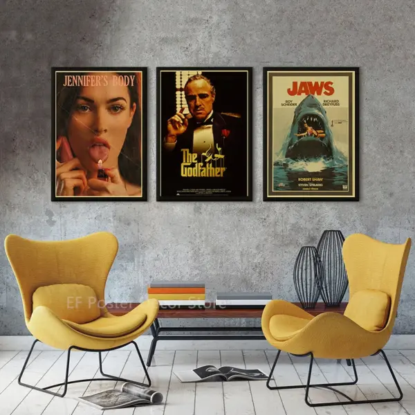 Vintage Movie Poster Canvas Print A4 A3 Sizes - Image 3
