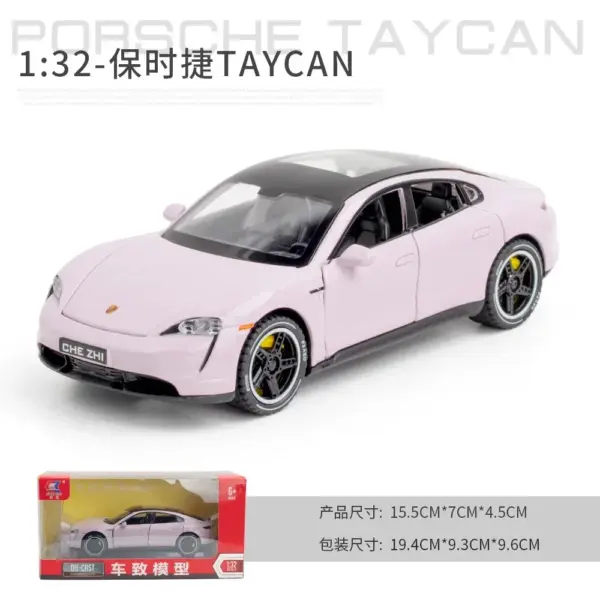 1:32 Diecast Porsche Taycan Model Car - Image 7