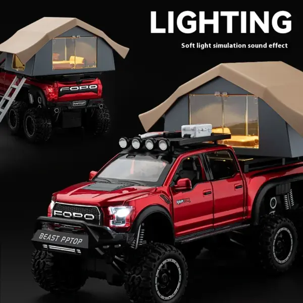 1:24 Ford Raptor F150 Diecast Model Truck - Image 5