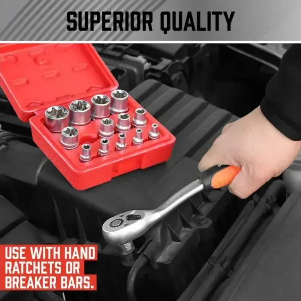 14-Piece E-Torx Socket Tool Set - Image 2