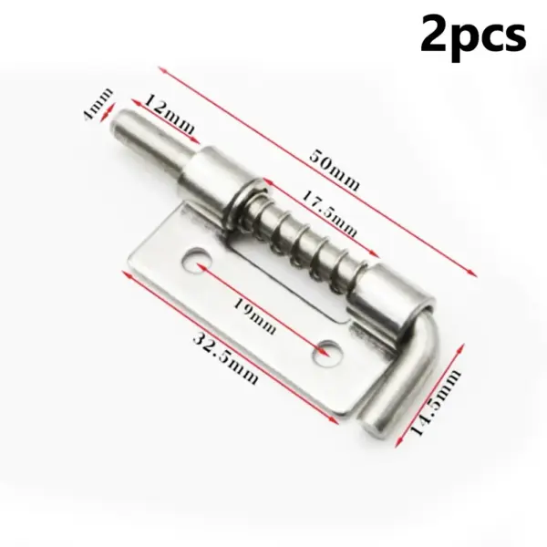 2 Pcs Stainless Steel Door Lock Latch Set - Image 2