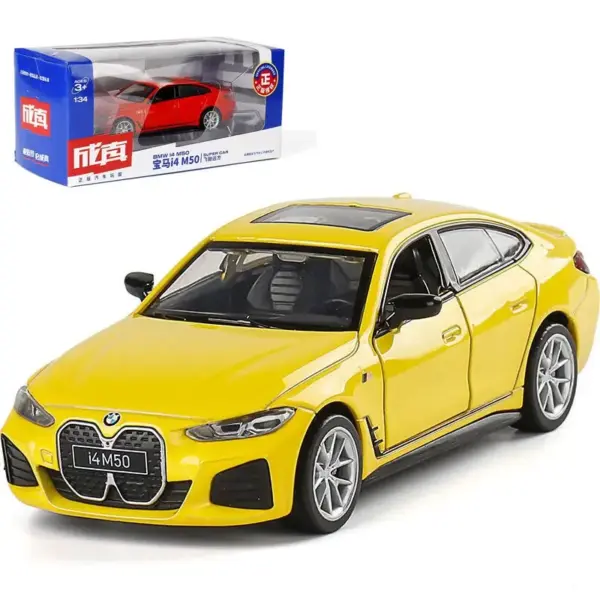 BMW I4 M50 Diecast Model Car 1:34 Scale - Image 4