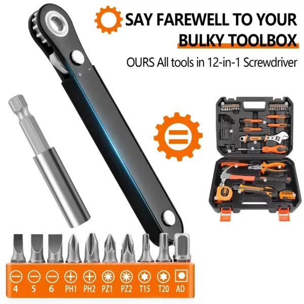 Mini Right Angle Ratcheting Screwdriver Set - Image 2