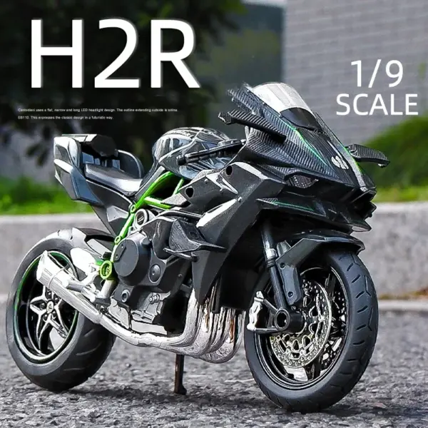 Kawasuki Ninja H2R Diecast Motorcycle Model - Image 2