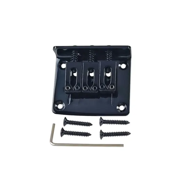 Zinc Alloy Bridge Tailpiece for 3-String Guitar - Image 2