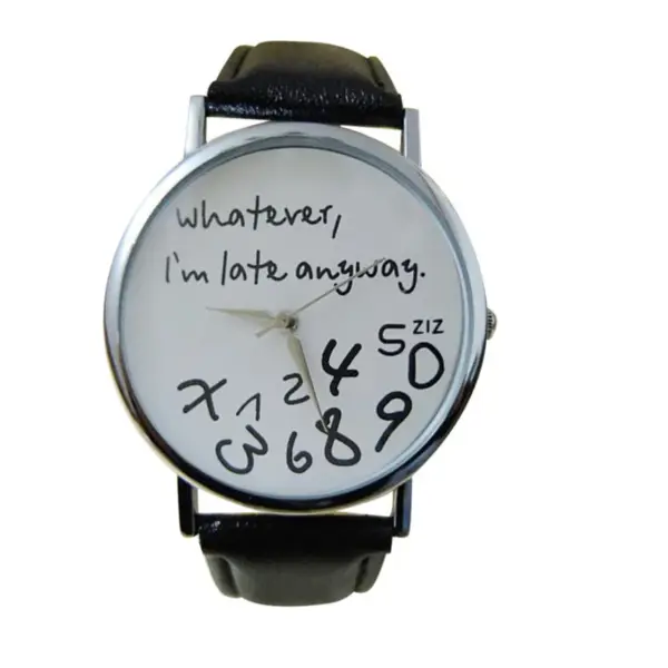 Ladies Big Dial Leather Watch SKU JS-SWWLDLWC - Image 7