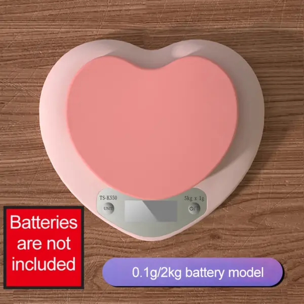 Heart-Shaped Digital Kitchen Scale 5kg/2kg - Image 8