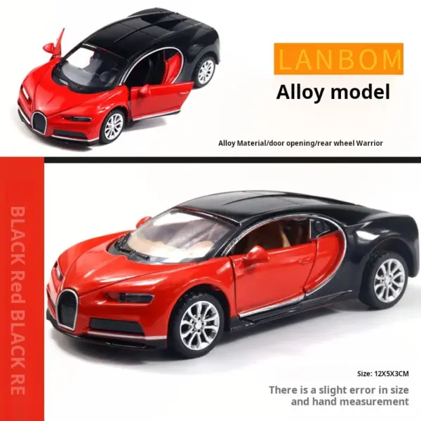 1:36 Bugatti Diecast Toy Car Model - Image 7