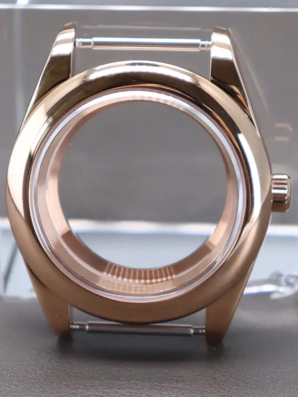 Rose Gold Men's Watch Case for Seiko & Miyota - Image 9