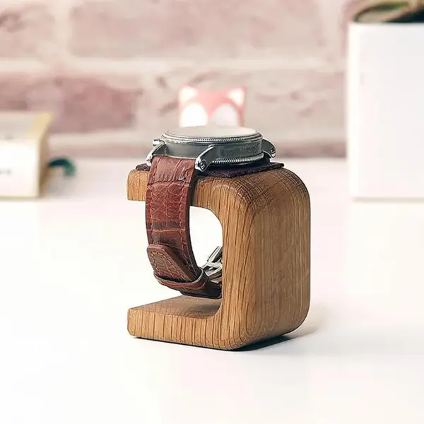 Wooden Watch Holder Jewelry Organizer Stand - Image 2