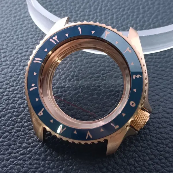 42mm Gold Rose Gold Stainless Steel Watch Case - Image 16