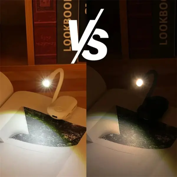 USB Rechargeable 3 Color Book Light Lamp - Image 3