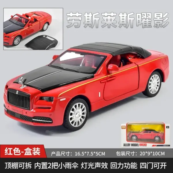 1:32 Scale Diecast Rolls-Royce Dawn Model Car - Image 9