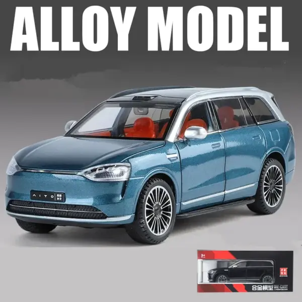 1:24 AITO M9 SUV Diecast Alloy Model Car - Image 7