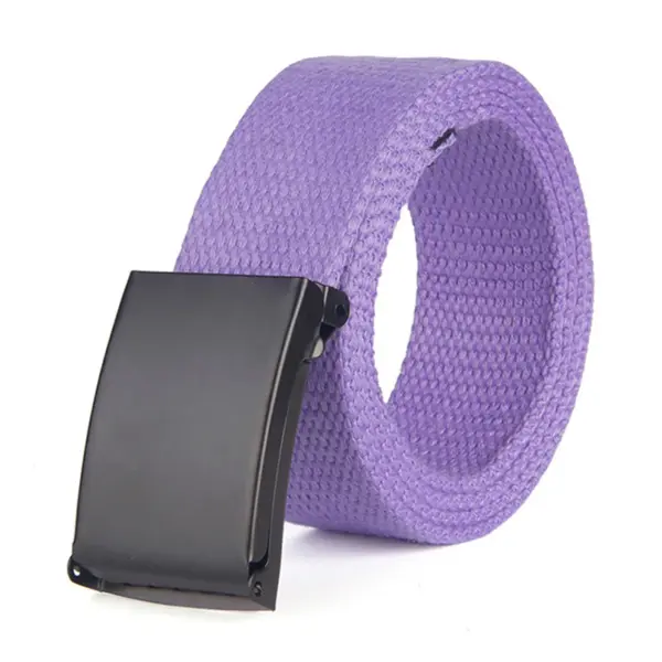 Unisex Nylon Canvas Casual Belt 120cm - Image 18