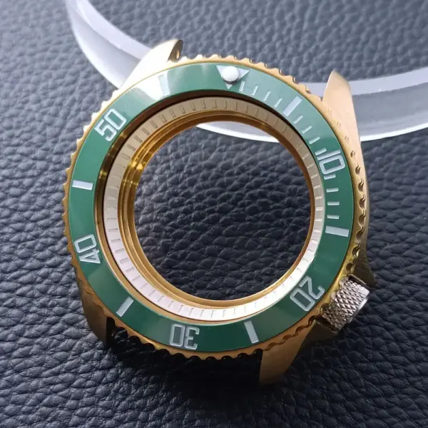 42mm Gold Rose Gold Stainless Steel Watch Case - Image 12