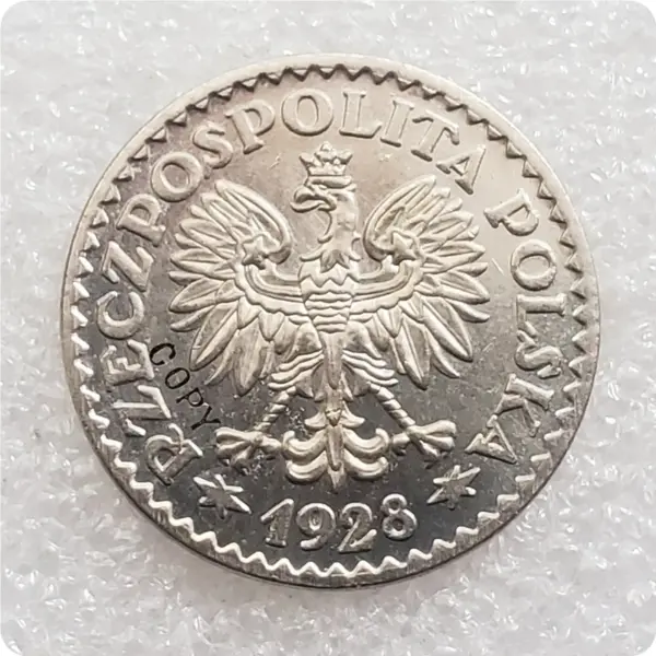 1928 1929 Poland 1 Złoty Replica Coin Set - Image 2