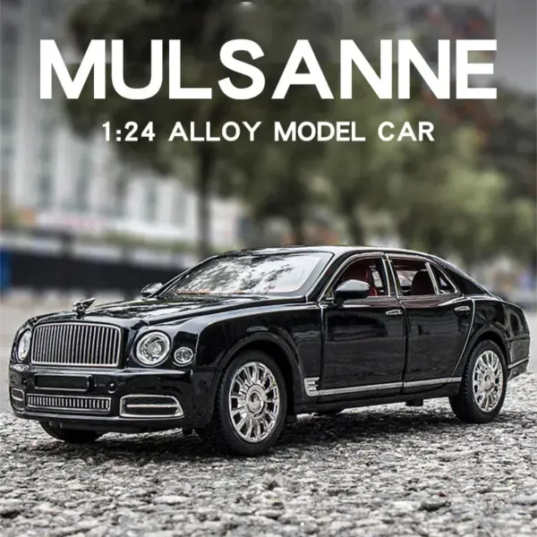 1:24 Scale Bentley Mulsanne Diecast Model Car - Image 3