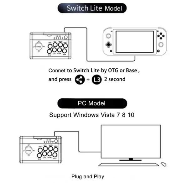 7 In 1 Arcade Fighting Stick for Consoles - Image 6