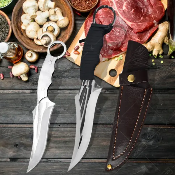 Multi-Piece Stainless Steel Kitchen Knife Set