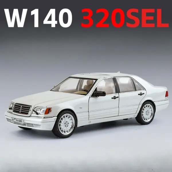 1/24 Alloy W140 320 SEL Diecast Model Car - Image 8