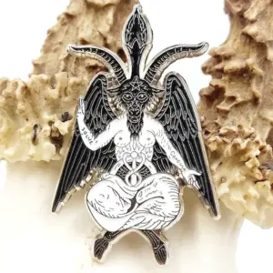 Baphomet Enamel Pin Gothic Style Accessory