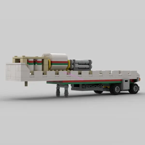 598PCS Octan Truck and Flatbed Trailer Set - Image 6