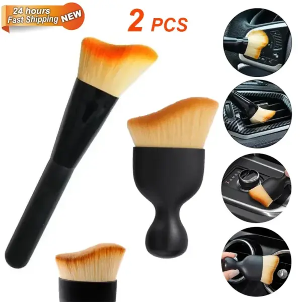 2pcs Car Interior Cleaning Brushes Set