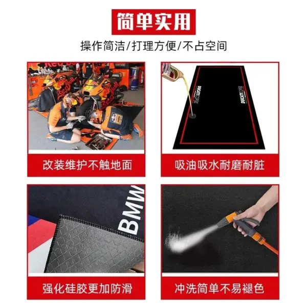 Yamaha Motorcycle Garage Floor Carpet Mat - Image 5